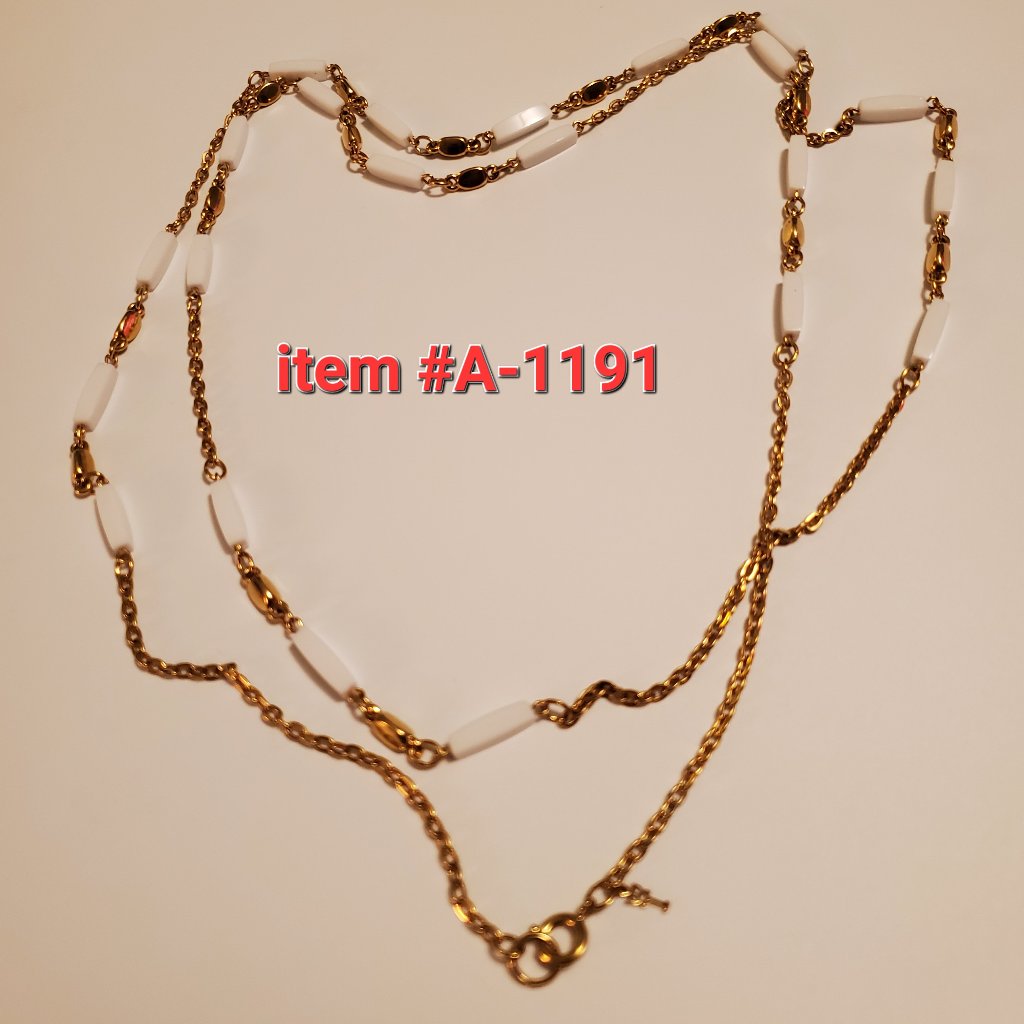 1 Double Length Gold Chain, Item # A-1191, Wt. 37 Grams.